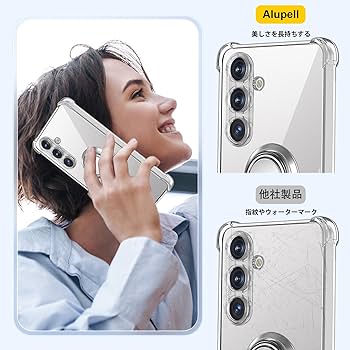 Amazon.co.jp: Galaxy S25 ケース リング SC-51F 透明 TPU 薄型 軽量